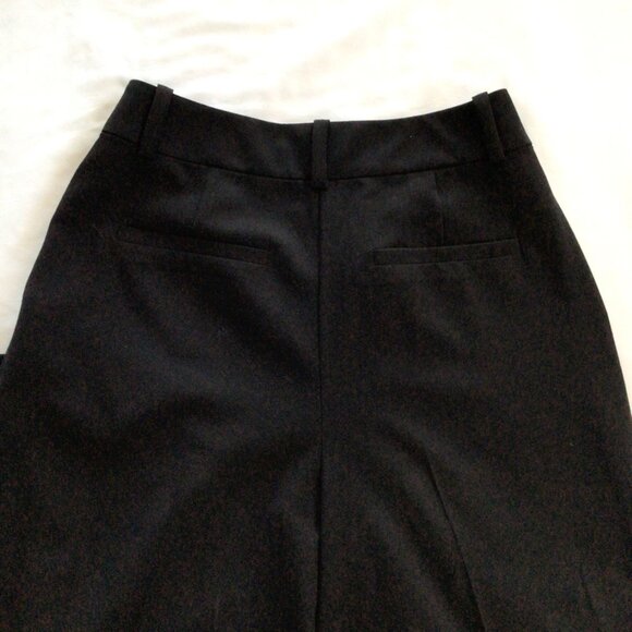 Halogen Pleated Wide Leg Trousers Black Sz 2 - Picture 5 of 9